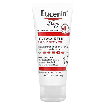 

Eucerin для детей, средство для лечения экземы в период обострений, без отдушки, 57 г (2 унции)