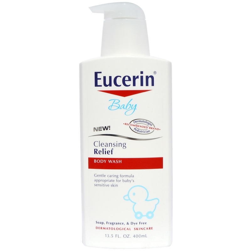 Eucerin, Baby, Cleansing Relief Body Wash, 13.5 fl oz (400 ml) iHerb
