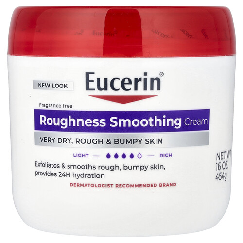 Eucerin, Roughness Smoothing Cream, Very Dry, Rough & Bumpy Skin, Fragrance Free, 16 oz (454 g)