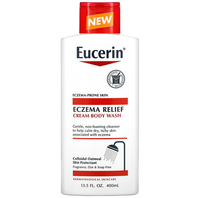 Eucerin Eczema Relief, Cream Body Wash, 13.5 fl oz (400 ml)