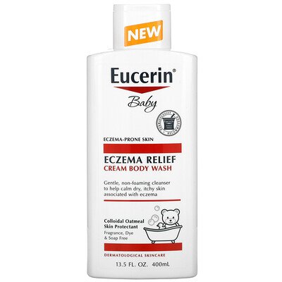 Eucerin Baby, Eczema Relief, Cream Body Wash, 13.5 fl oz (400 ml)