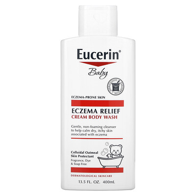 

Eucerin средство от экземы, для детей, крем-гель для душа, 400 мл (13,5 жидк. унции)