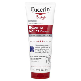 Eucerin, детский крем для уменьшения проявлений экземы, без отдушки, 226 г (8 унций)