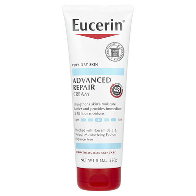 Product Image for Eucerin, Advanced Repair Cream, Fragrance Free, 8 oz (226 g)