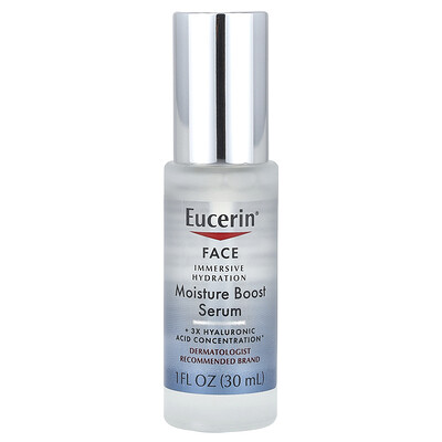Eucerin, Face, Immersive Hydration, Moisture Boost Serum, 1 fl oz (30 ml)