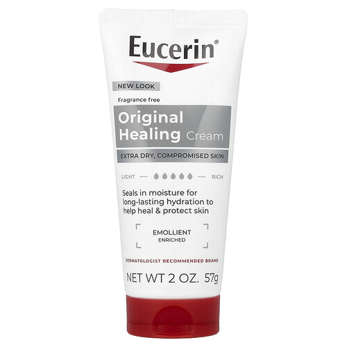 Eucerin, Original Healing Creme, Extra Dry, Compromised Skin, Fragrance Free, 2 oz (57 g)
