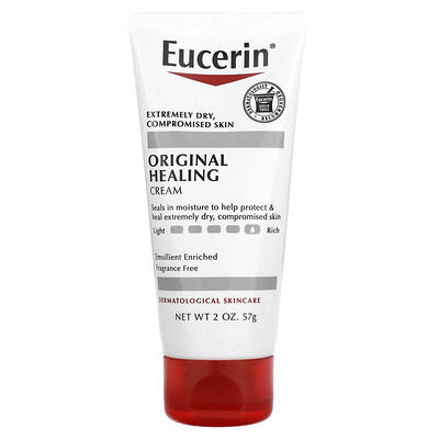 Eucerin Original Healing Creme Extremely Dry Compromised Skin Fragrance Free 2 oz (57 g)