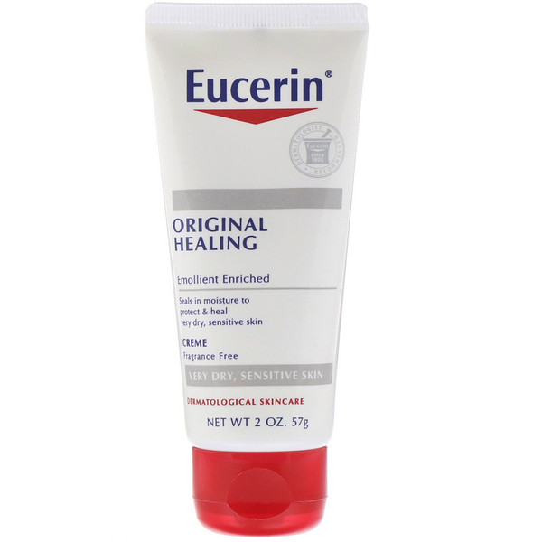 Eucerin, Original Healing, ΠΊΡΠ΅ΠΌ Π΄Π»Ρ ΠΎΡΠ΅Π½Ρ ΡΡΡ
ΠΎΠΉ ΠΈ ΡΡΠ²ΡΡΠ²ΠΈΡΠ΅Π»ΡΠ½ΠΎΠΉ ΠΊΠΎΠΆΠΈ, Π±Π΅Π· ΠΎΡΠ΄ΡΡΠ΅ΠΊ, 57Β Π³ (2Β ΡΠ½ΡΠΈΠΈ)