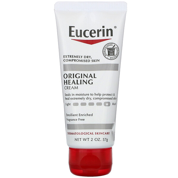 Eucerin, Original Healing, Creme für sehr trockene, sensible Haut, ohne Duftstoffe, 57 g (2 oz)