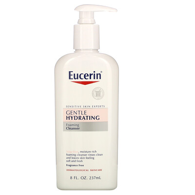 Eucerin Мягкое увлажняющее очищающее средство, без запаха, 8 жидких унций (237 мл)