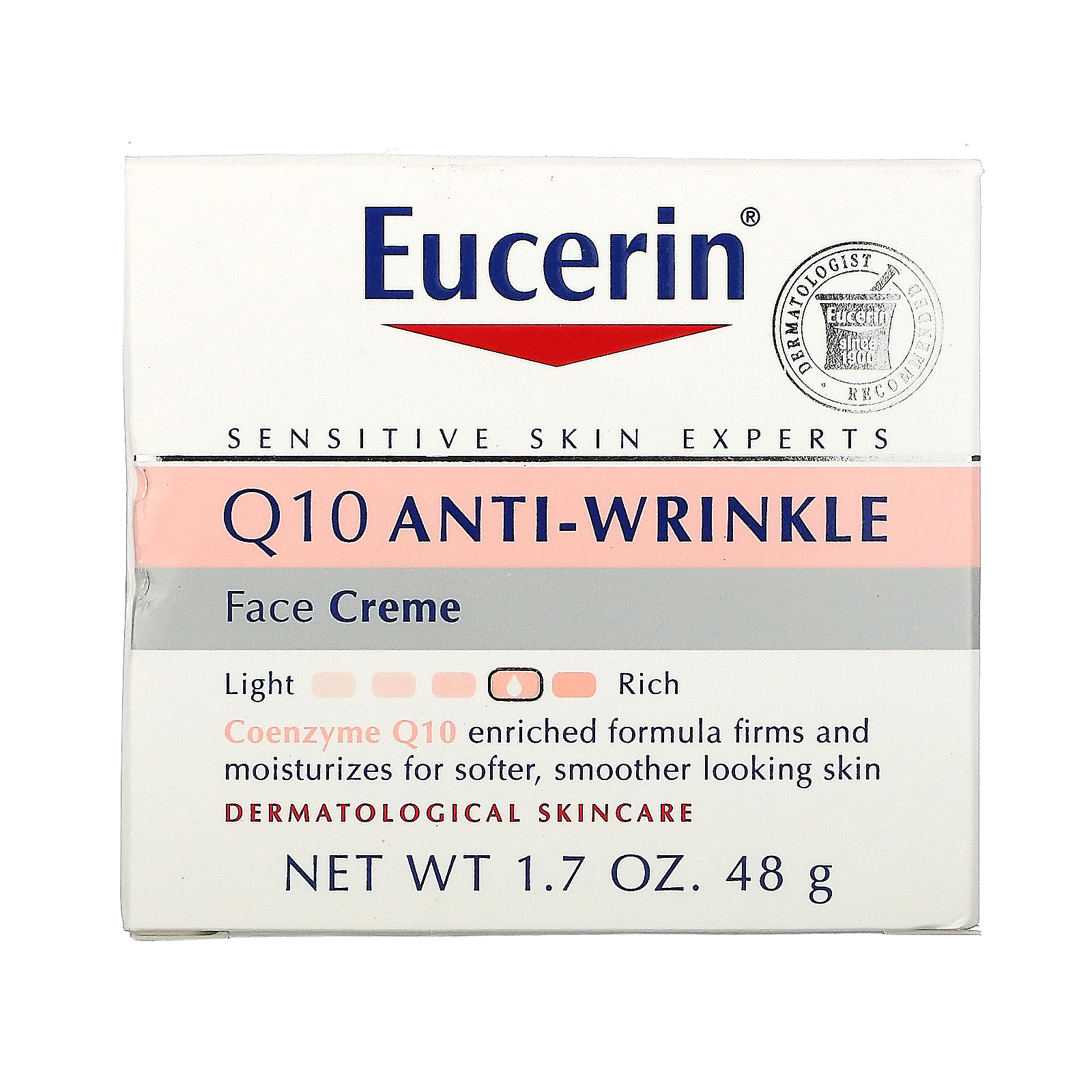 Eucerin, Q10 AntiWrinkle Face Creme, 1.7 oz (48 g) iHerb
