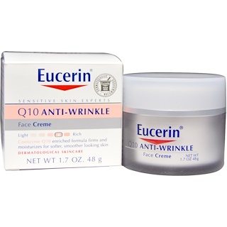 Eucerin, كريمة الوجه Q10 المضادة للتجاعيد، 1.7 أوقية (48غ)