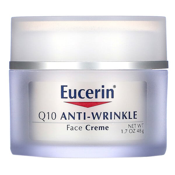 Eucerin, Q10, קרם פנים נגד קמטים, 48 גרם (1.7 אונקיות)