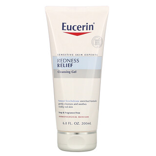 Eucerin, مهدىء للإحمرار، جل تنظيف، خالٍ من العطور، 6.8 أونصة سائلة (200 مل)