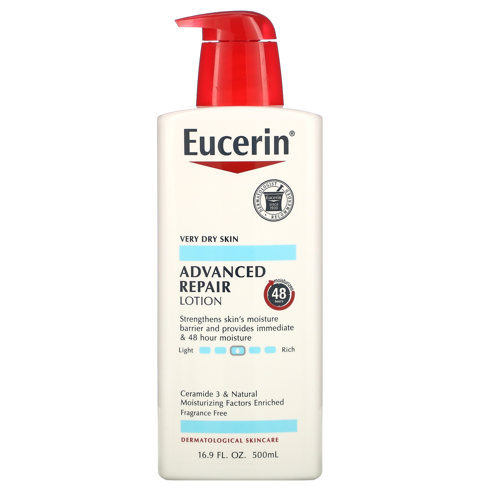 Eucerin Advanced Repair Lotion Fragrance Free 169 Fl Oz 500 Ml Iherb