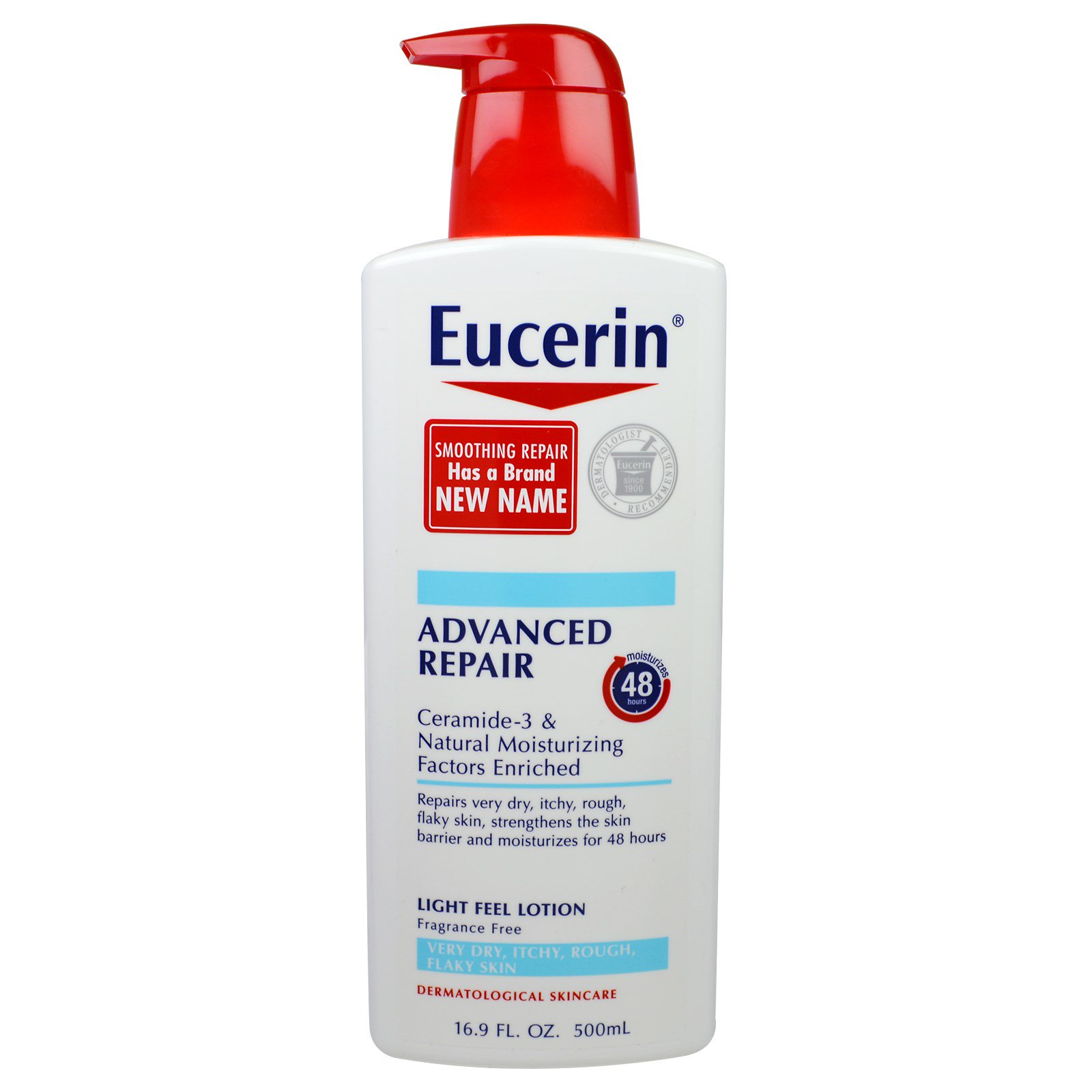 Eucerin, Advanced Repair, Light Feel Lotion, Fragrance Free, 16.9 fl oz ...