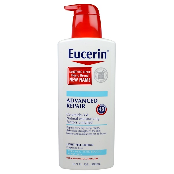 Eucerin, Advanced Repair, Light Feel Lotion, Fragrance Free, 16.9 fl oz ...