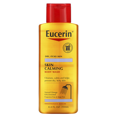 

Eucerin Успокаивающий кожу гель для душа, для сухой и раздраженной кожи, без запаха, 8,4 ж.унц. (250 мл)