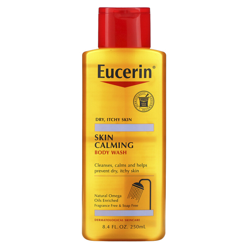 Eucerin Skin Calming Body Wash For Dry Itchy Skin Fragrance Free 8