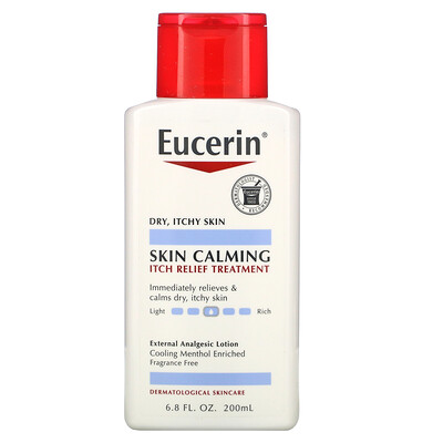 

Eucerin Skin Calming, Itch Relief Treatment, Fragrance Free, 6.8 fl oz (200 ml)