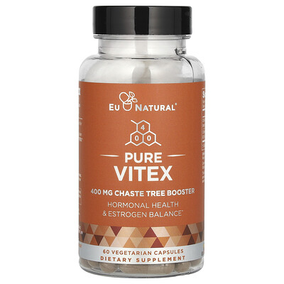 Photos - Vitamins & Minerals Pure Eu Natural, Vitex, 60 Vegetarian Capsules EUN-00803 (400 mg per Capsule)
