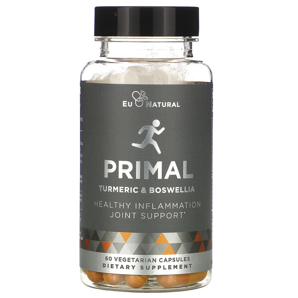 Eu Natural‏, PRIMAL, Turmeric & Boswellia, 60 Vegetarian Capsules