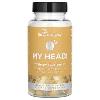 Eu Natural, My Head, Feverfew & Butterbur, 60 вегетариански капсули