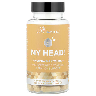 Eu Natural, My Head!, Grande camomille et vitamines B+, 60 capsules végétariennes