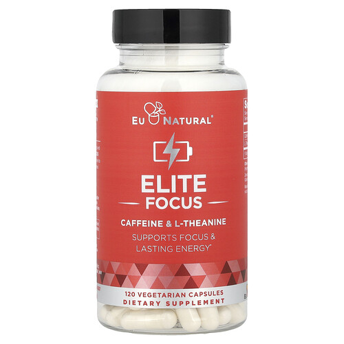 Eu Natural Elite Focus Caféine L-théanine 120 capsules