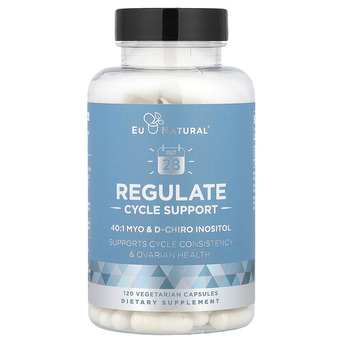 Eu Natural Regulate, Cycle Support, 120 Vegetarian Capsules
