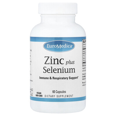 Product Image for EuroMedica, Zinc Plus Selenium, 60 Capsules