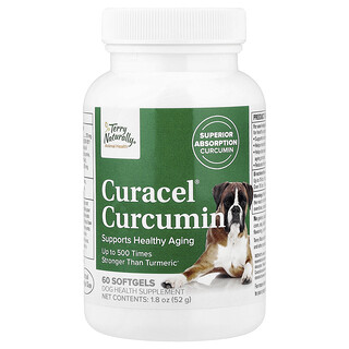 Terry Naturally, Curacel Curcumin®, For Dogs, 60 Softgels, 1.8 oz (52 g)