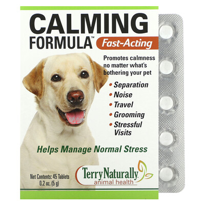 

Terry Naturally Calming Formula Fast Acting 45 Tablets 0.2 oz (5 g)