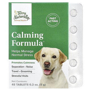 Terry Naturally, Calming Formula™, For Dogs, 45 Tablets, 0.2 oz (5 g)