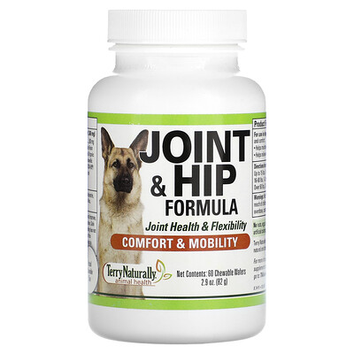 

Terry Naturally Joint & Hip Formula 60 Chewable Wafers 2.9 oz (82 g)