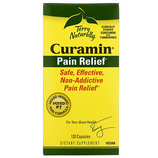 Terry Naturally, Curamin, Pain Relief, 120 Capsules