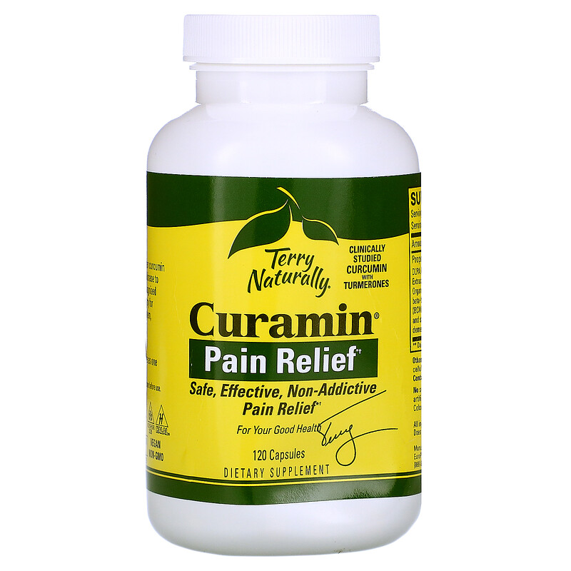Terry Naturally, Curamin, Pain Relief, 120 Capsules iHerb