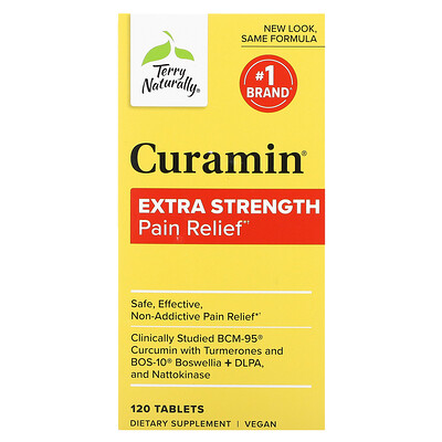 

Terry Naturally Curamin, очень сильное обезболивающее, 120 таблеток