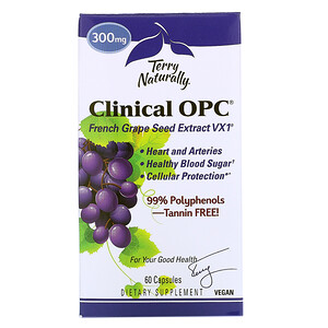 Отзывы о Terry Naturally, Clinical OPC, 300 mg, 60 Capsules