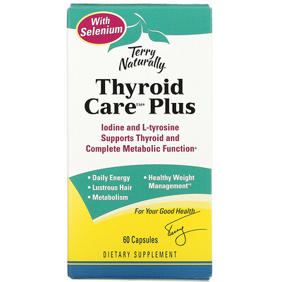 Terry Naturally Thyroid Care Plus, 60 Capsules