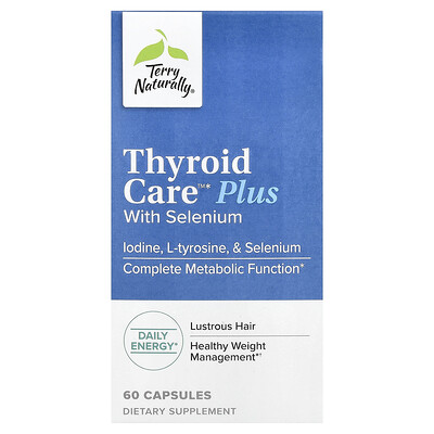 Terry Naturally, Thyroid Care™ Plus con selenio, 60 cápsulas