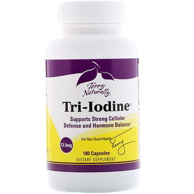 Terry Naturally Tri-Iodine, 12,5 мг, 180 капсул