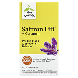 Terry Naturally, Saffron Life + Curcumin，60 粒胶囊