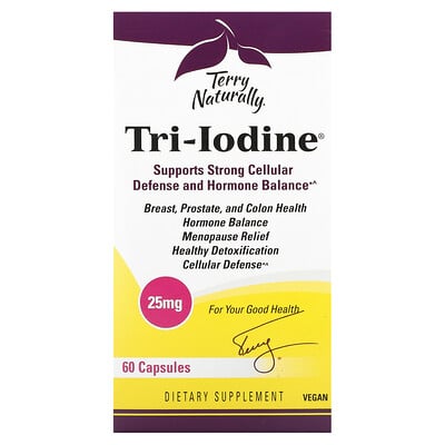 

Terry Naturally Tri-Iodine, 25 мг, 60 капсул