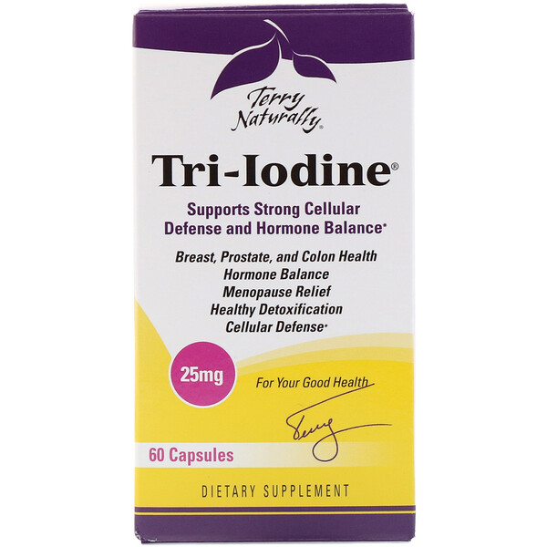 Terry Naturally, Tri-Iodin, 25 mg, 60 Kapseln