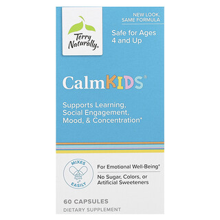 Terry Naturally, Calm Kids, vanaf 4 jaar, 60 capsules