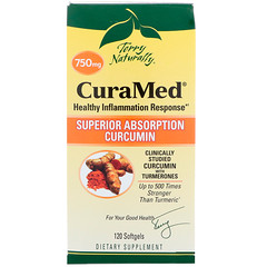 EuroPharma, Terry Naturally, CuraMed, 750 mg, 120 Softgels