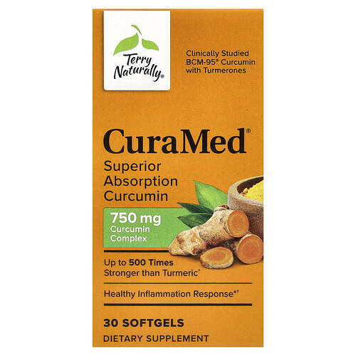 Terry Naturally, CuraMed®, Überlegene Absorption Curcumin, 30 Weichkapseln