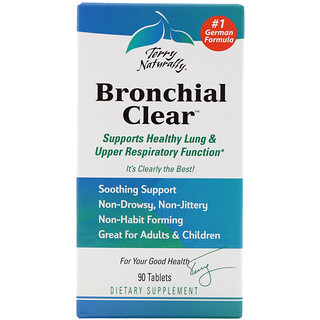 Terry Naturally, Bronchial Clear, 90 Tablets