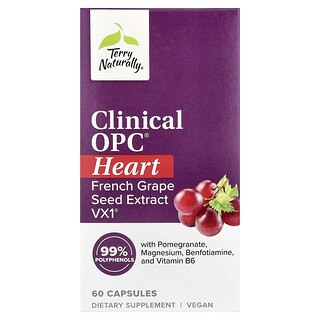Terry Naturally, Clinical OPC® Heart, 60 kapsułek
